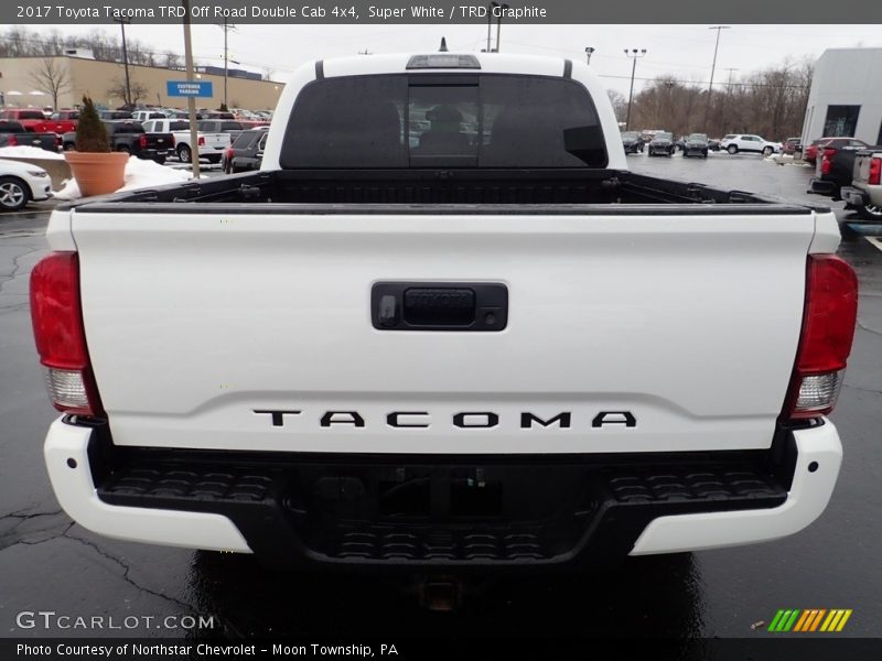 Super White / TRD Graphite 2017 Toyota Tacoma TRD Off Road Double Cab 4x4