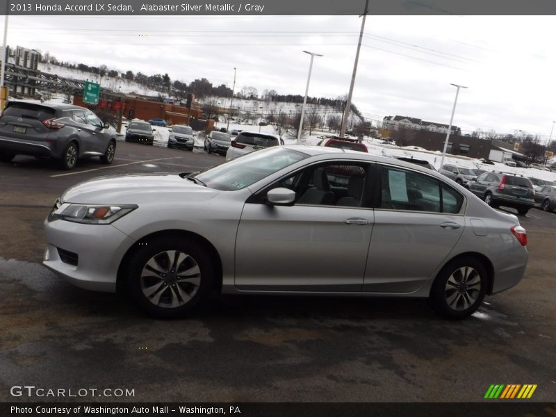Alabaster Silver Metallic / Gray 2013 Honda Accord LX Sedan