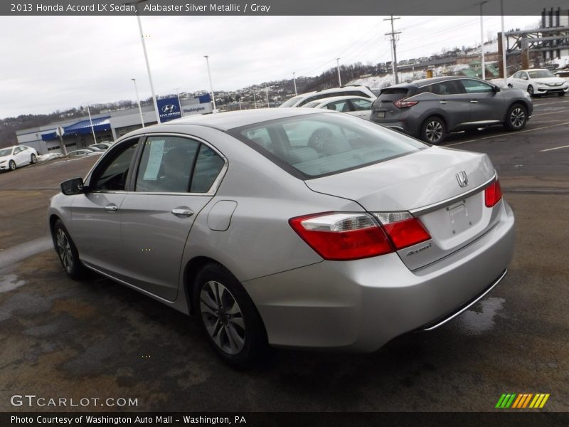 Alabaster Silver Metallic / Gray 2013 Honda Accord LX Sedan