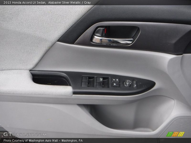 Alabaster Silver Metallic / Gray 2013 Honda Accord LX Sedan