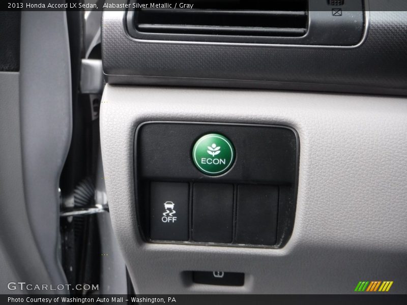 Alabaster Silver Metallic / Gray 2013 Honda Accord LX Sedan
