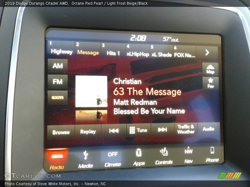 Octane Red Pearl / Light Frost Beige/Black 2019 Dodge Durango Citadel AWD