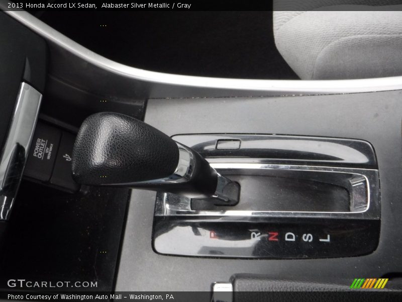 Alabaster Silver Metallic / Gray 2013 Honda Accord LX Sedan