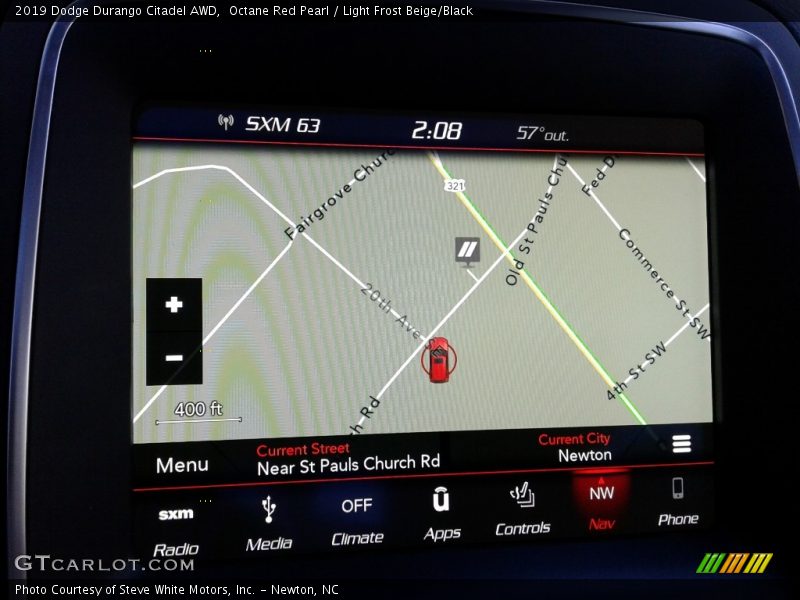 Octane Red Pearl / Light Frost Beige/Black 2019 Dodge Durango Citadel AWD