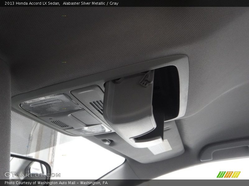 Alabaster Silver Metallic / Gray 2013 Honda Accord LX Sedan