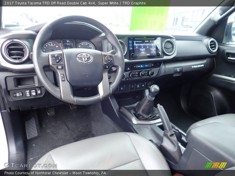 Super White / TRD Graphite 2017 Toyota Tacoma TRD Off Road Double Cab 4x4