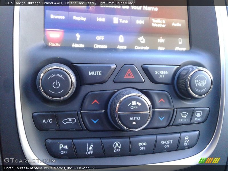 Octane Red Pearl / Light Frost Beige/Black 2019 Dodge Durango Citadel AWD