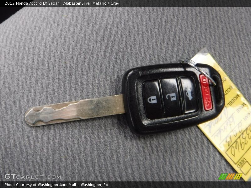 Alabaster Silver Metallic / Gray 2013 Honda Accord LX Sedan