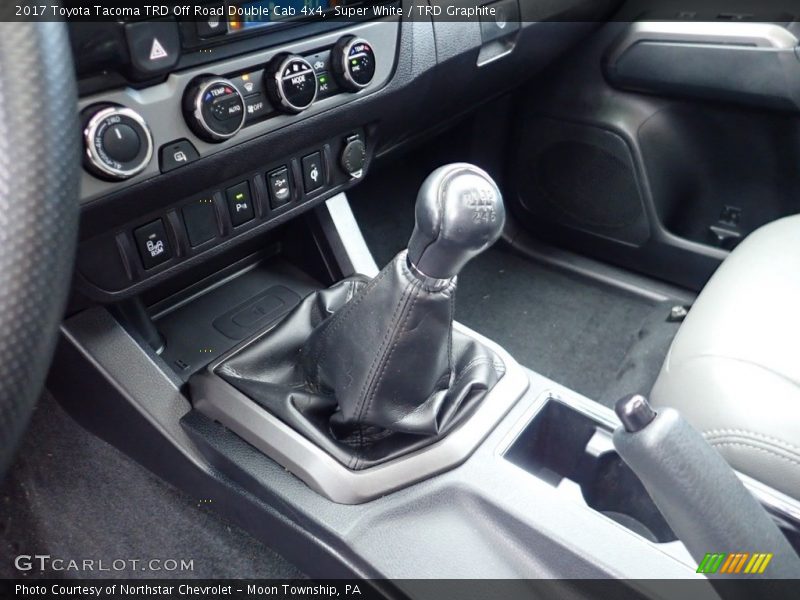 Super White / TRD Graphite 2017 Toyota Tacoma TRD Off Road Double Cab 4x4