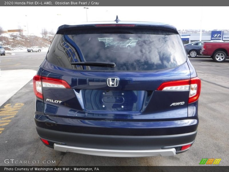 Obsidian Blue Pearl / Gray 2020 Honda Pilot EX-L AWD