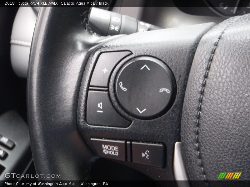 Galactic Aqua Mica / Black 2018 Toyota RAV4 XLE AWD