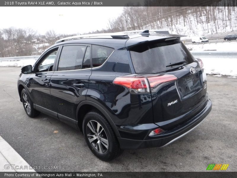 Galactic Aqua Mica / Black 2018 Toyota RAV4 XLE AWD
