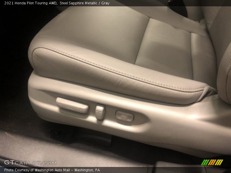 Steel Sapphire Metallic / Gray 2021 Honda Pilot Touring AWD