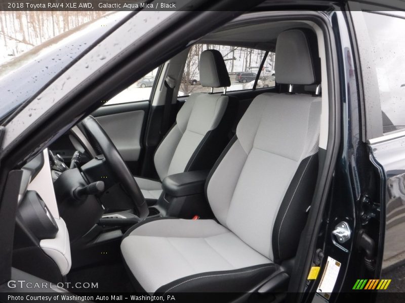 Galactic Aqua Mica / Black 2018 Toyota RAV4 XLE AWD