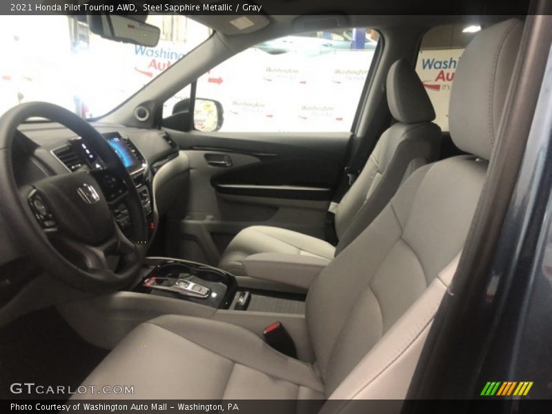 Steel Sapphire Metallic / Gray 2021 Honda Pilot Touring AWD
