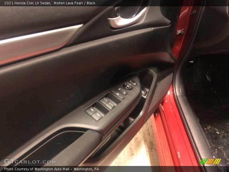 Molten Lava Pearl / Black 2021 Honda Civic LX Sedan