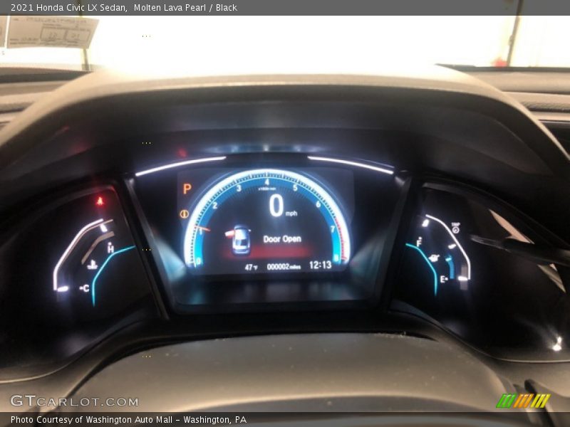 Molten Lava Pearl / Black 2021 Honda Civic LX Sedan