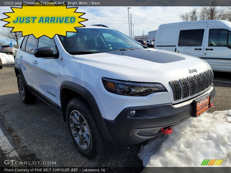 Bright White / Black 2020 Jeep Cherokee Trailhawk 4x4