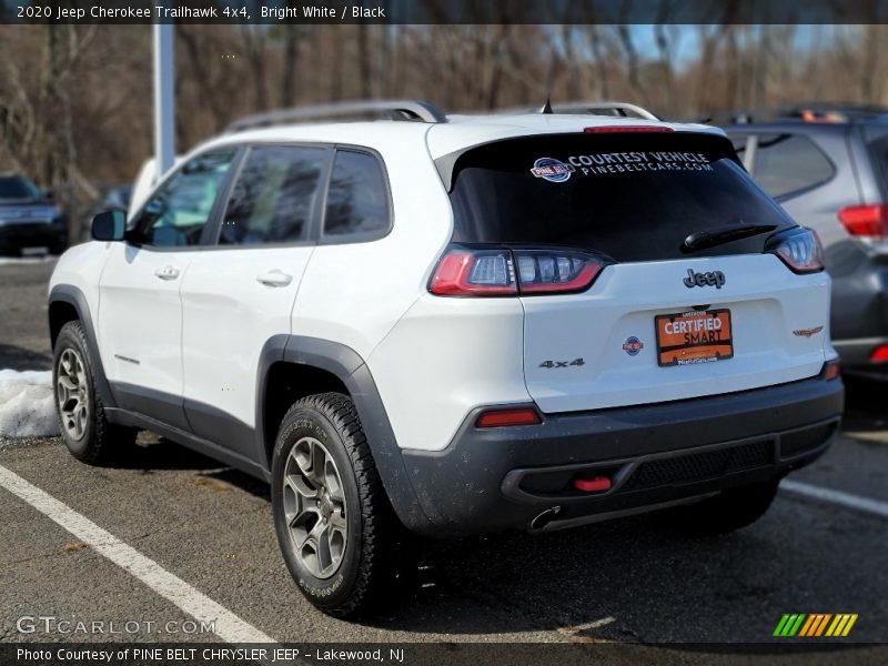 Bright White / Black 2020 Jeep Cherokee Trailhawk 4x4