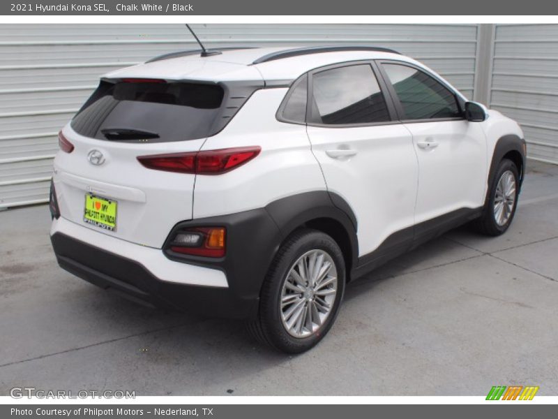 Chalk White / Black 2021 Hyundai Kona SEL