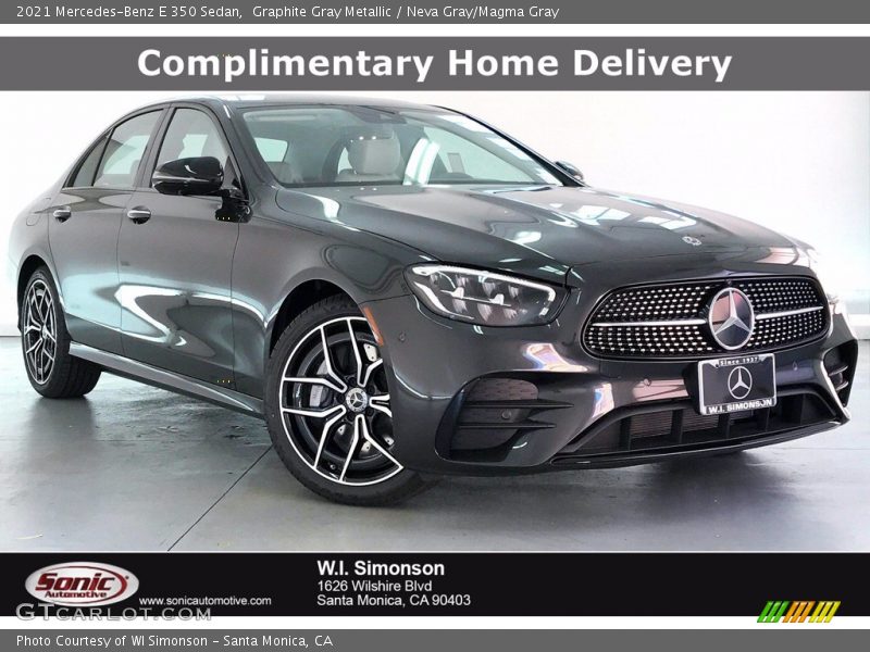 Graphite Gray Metallic / Neva Gray/Magma Gray 2021 Mercedes-Benz E 350 Sedan