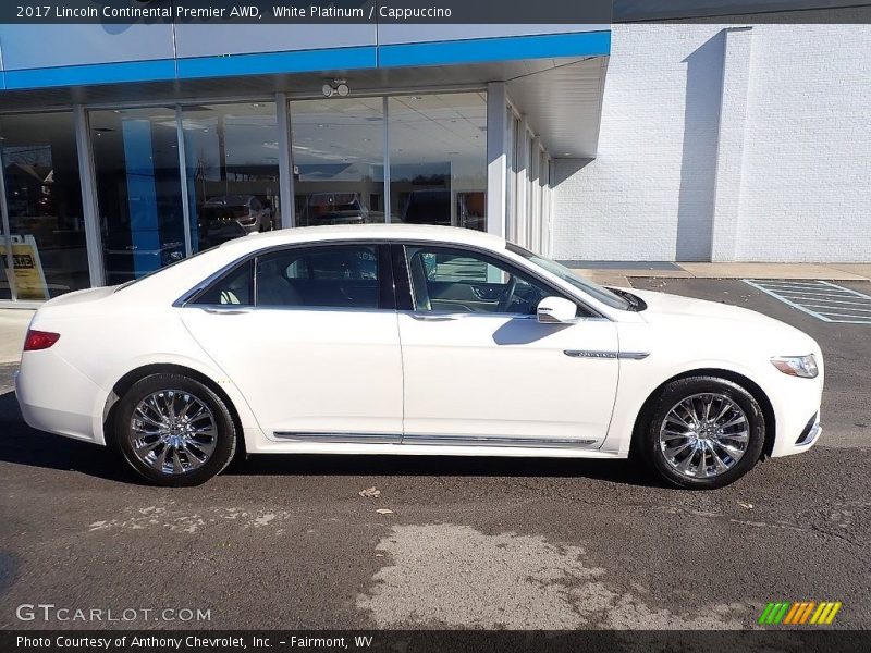 White Platinum / Cappuccino 2017 Lincoln Continental Premier AWD