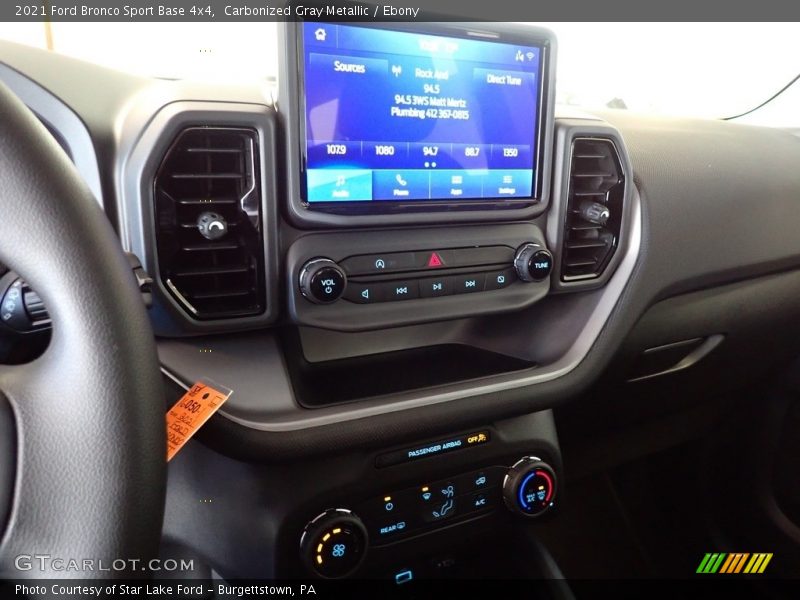 Controls of 2021 Bronco Sport Base 4x4