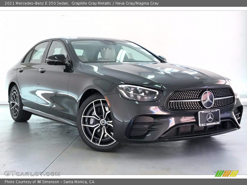 Graphite Gray Metallic / Neva Gray/Magma Gray 2021 Mercedes-Benz E 350 Sedan