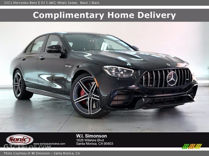 Black / Black 2021 Mercedes-Benz E 63 S AMG 4Matic Sedan