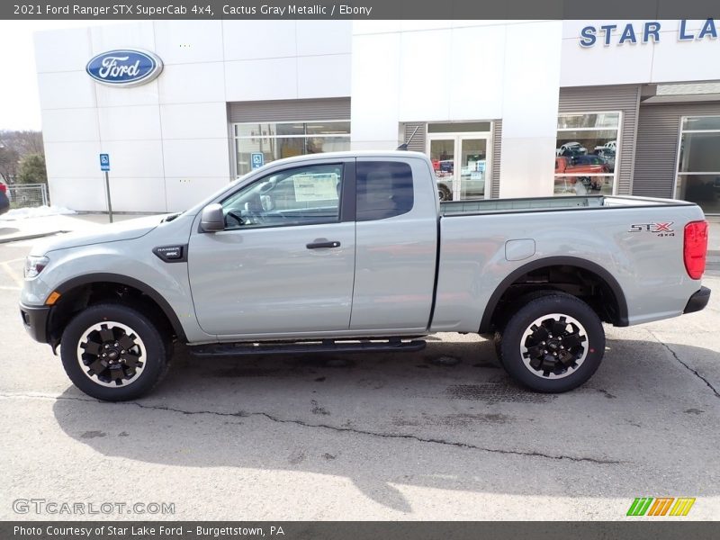 Cactus Gray Metallic / Ebony 2021 Ford Ranger STX SuperCab 4x4