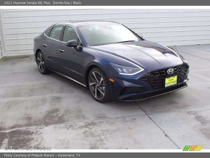Stormy Sea / Black 2021 Hyundai Sonata SEL Plus
