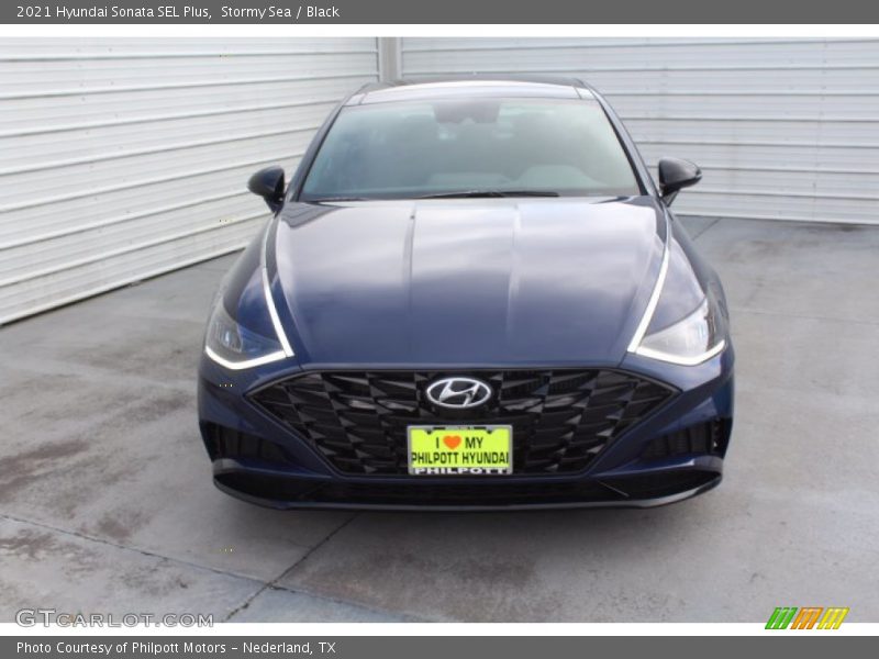Stormy Sea / Black 2021 Hyundai Sonata SEL Plus