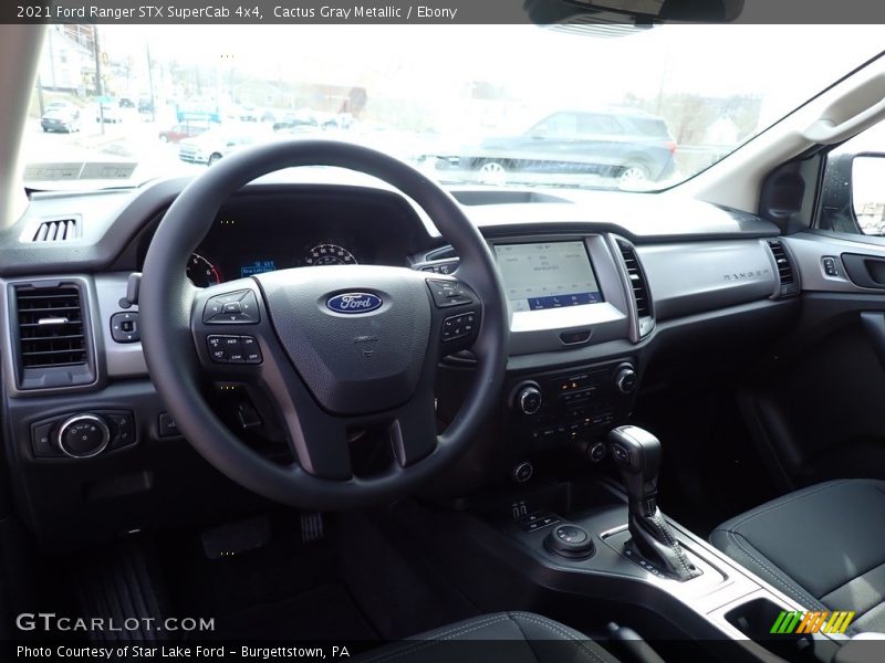 Cactus Gray Metallic / Ebony 2021 Ford Ranger STX SuperCab 4x4