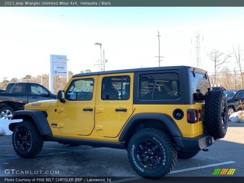 Hellayella / Black 2021 Jeep Wrangler Unlimited Willys 4x4