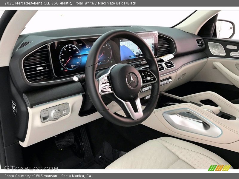 Polar White / Macchiato Beige/Black 2021 Mercedes-Benz GLE 350 4Matic