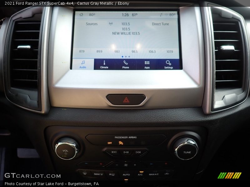 Cactus Gray Metallic / Ebony 2021 Ford Ranger STX SuperCab 4x4