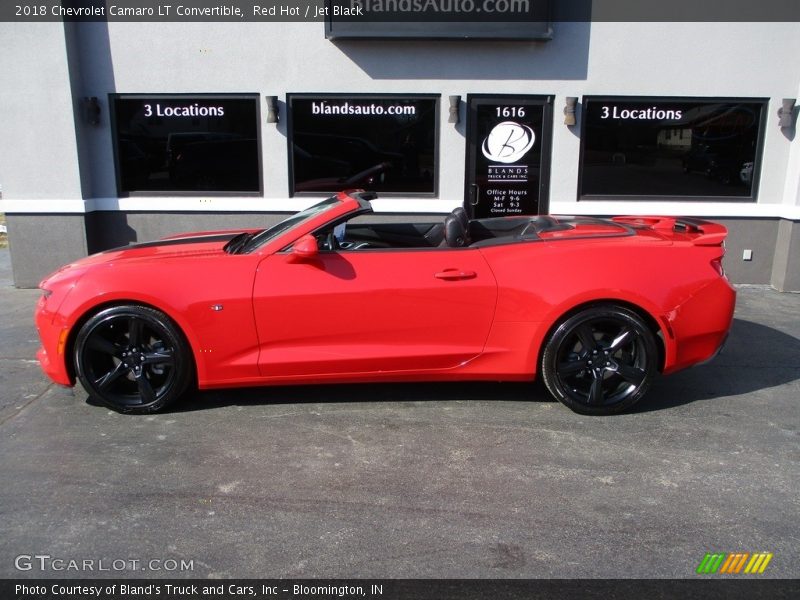 Red Hot / Jet Black 2018 Chevrolet Camaro LT Convertible