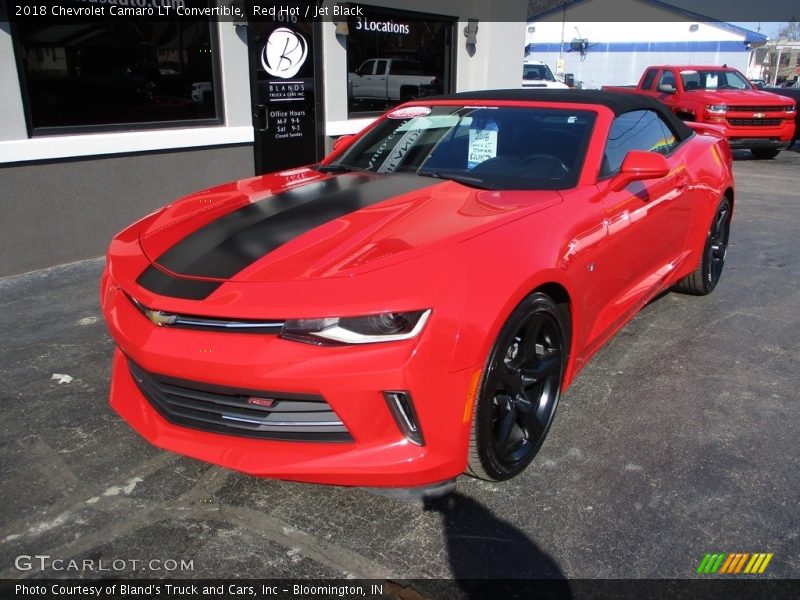 Red Hot / Jet Black 2018 Chevrolet Camaro LT Convertible