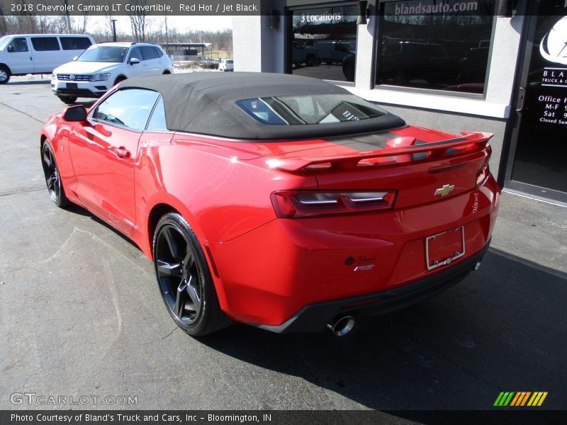 Red Hot / Jet Black 2018 Chevrolet Camaro LT Convertible