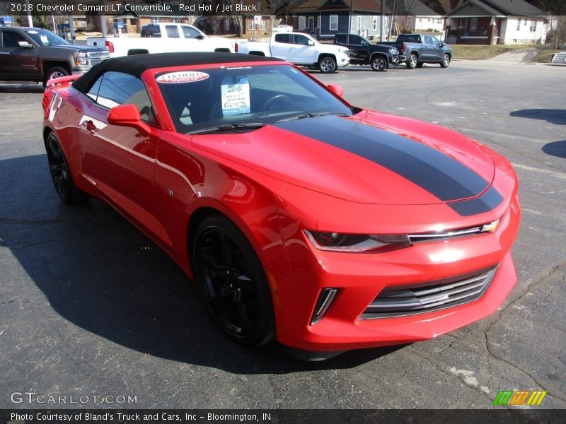 Red Hot / Jet Black 2018 Chevrolet Camaro LT Convertible
