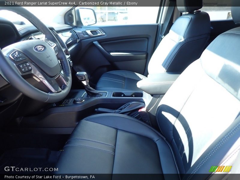 Front Seat of 2021 Ranger Lariat SuperCrew 4x4