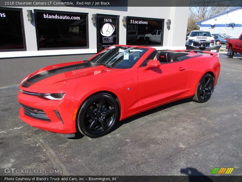 Red Hot / Jet Black 2018 Chevrolet Camaro LT Convertible