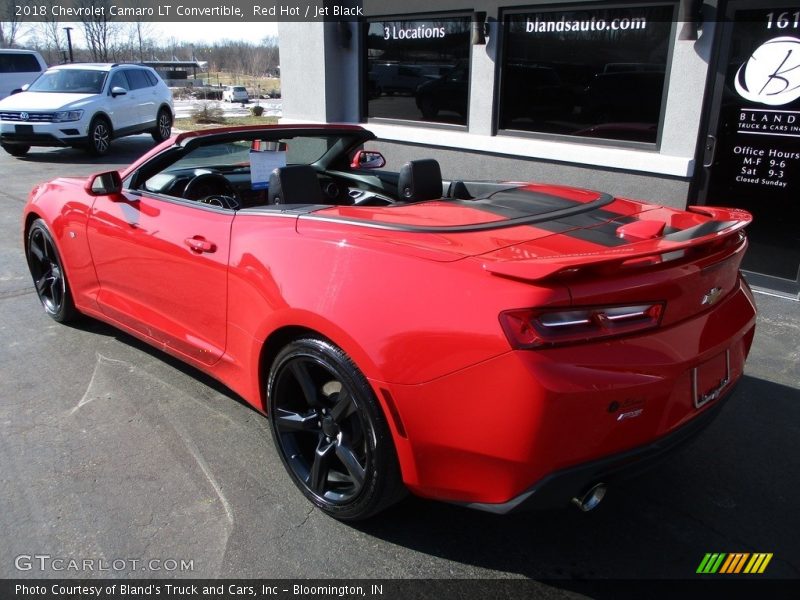 Red Hot / Jet Black 2018 Chevrolet Camaro LT Convertible