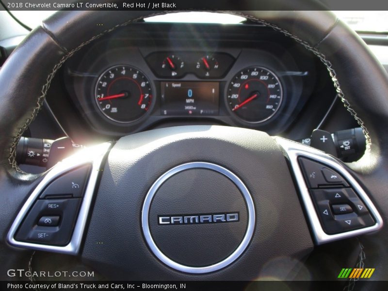 Red Hot / Jet Black 2018 Chevrolet Camaro LT Convertible