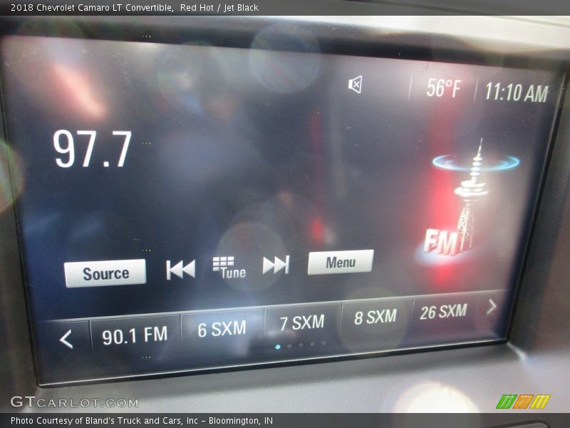 Red Hot / Jet Black 2018 Chevrolet Camaro LT Convertible
