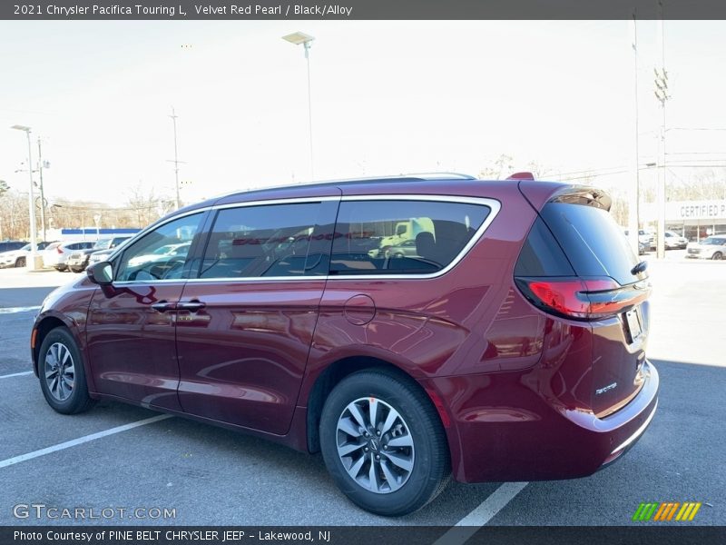 Velvet Red Pearl / Black/Alloy 2021 Chrysler Pacifica Touring L