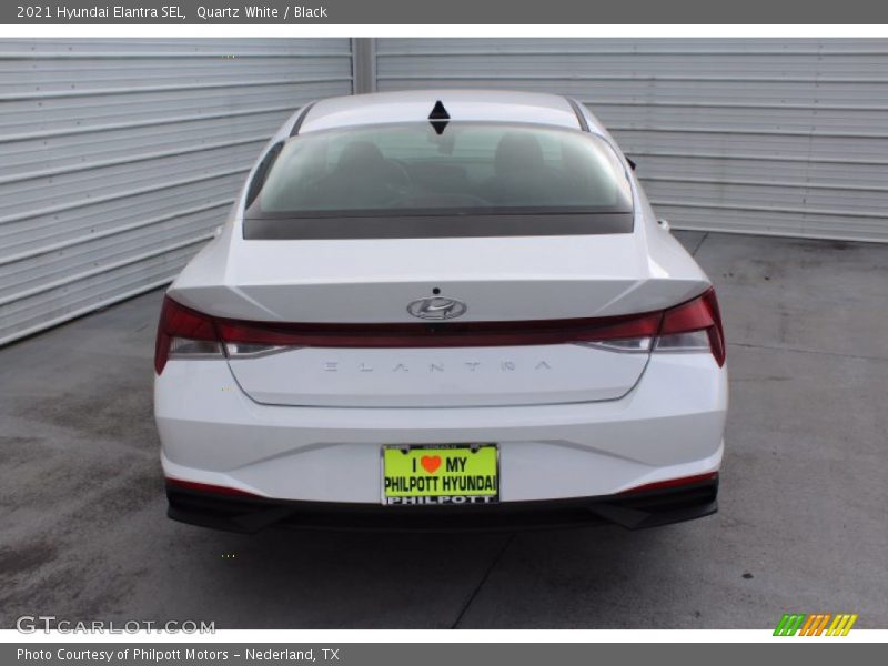 Quartz White / Black 2021 Hyundai Elantra SEL