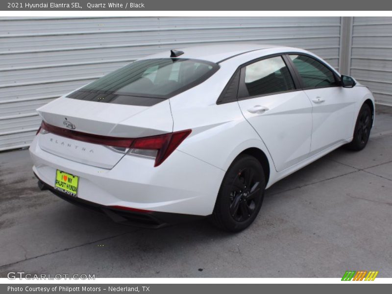 Quartz White / Black 2021 Hyundai Elantra SEL