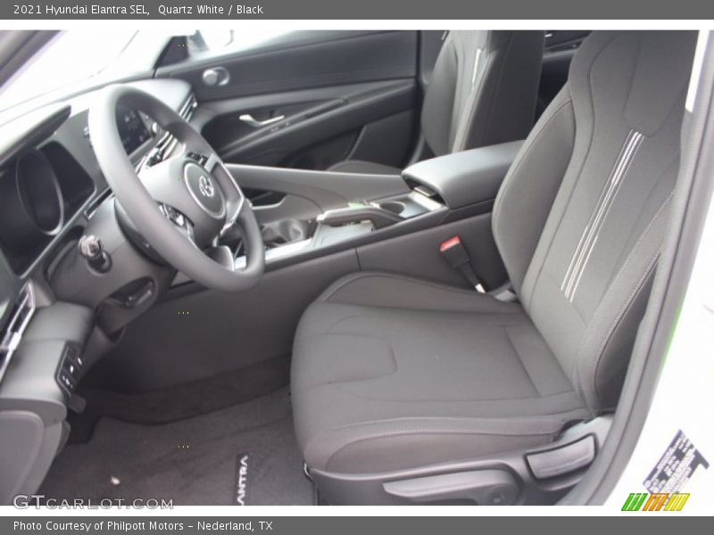 Quartz White / Black 2021 Hyundai Elantra SEL