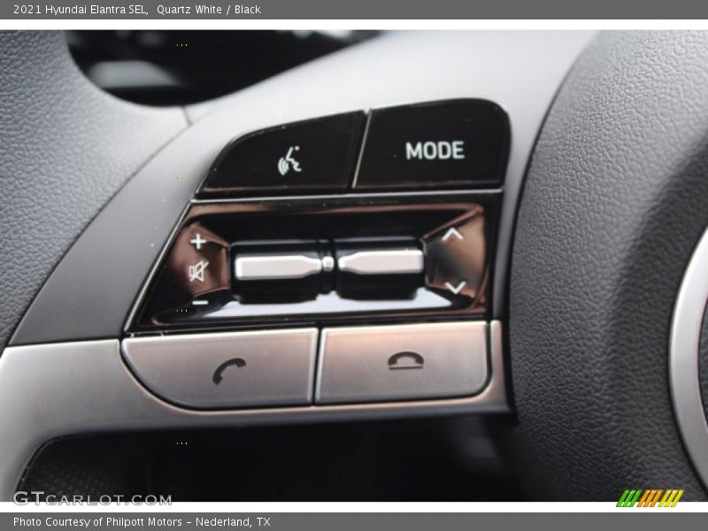 Quartz White / Black 2021 Hyundai Elantra SEL